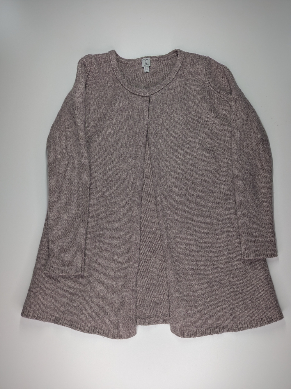 Tristan Open-Front Women's Cardigan in Mauve Taupe